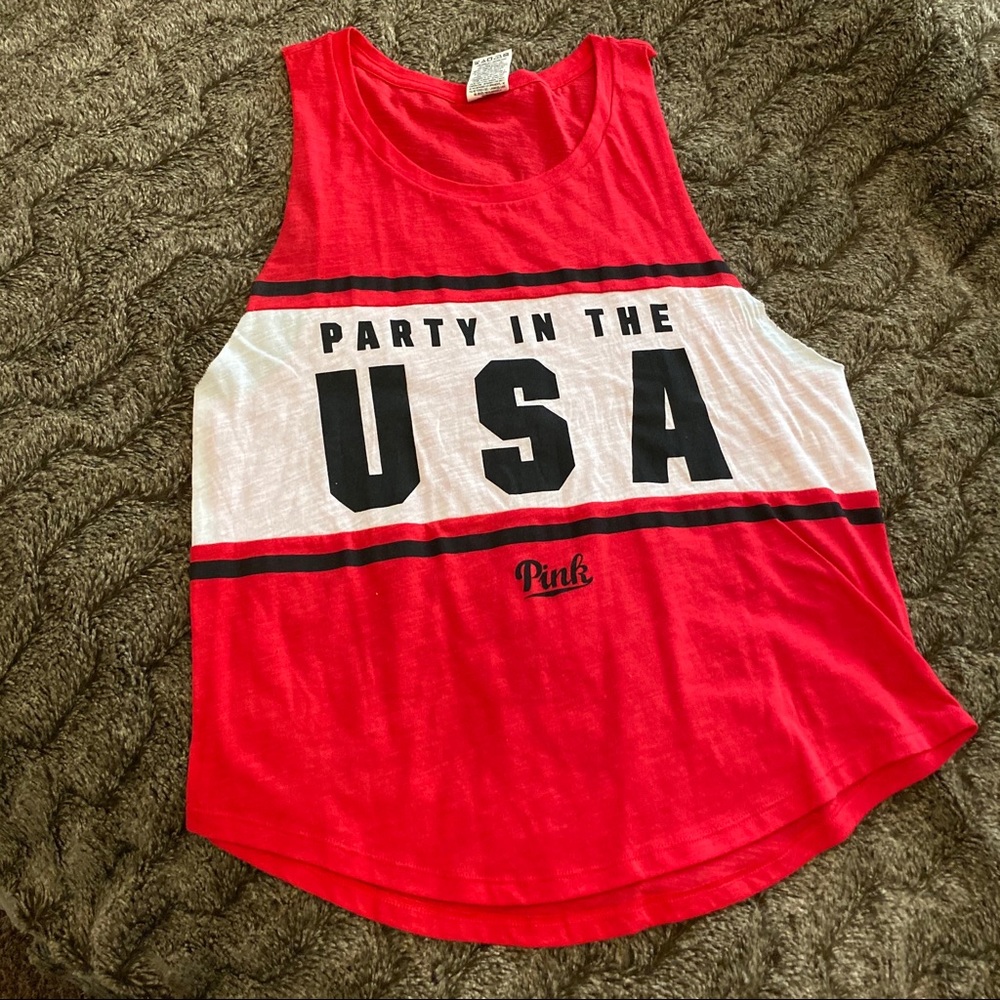 PINK Victoria’s Secret red tank top